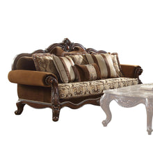 Jardena Sofa w/6 Pillows(Same LV01591), Fabric & Cherry Oak