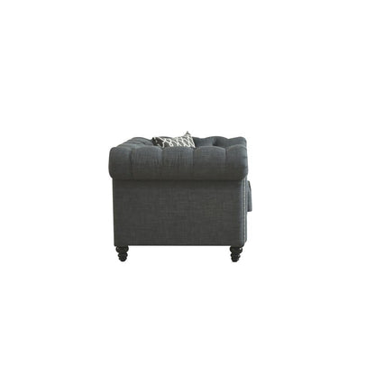 Aurelia Chair w/Pillow, Brown Linen