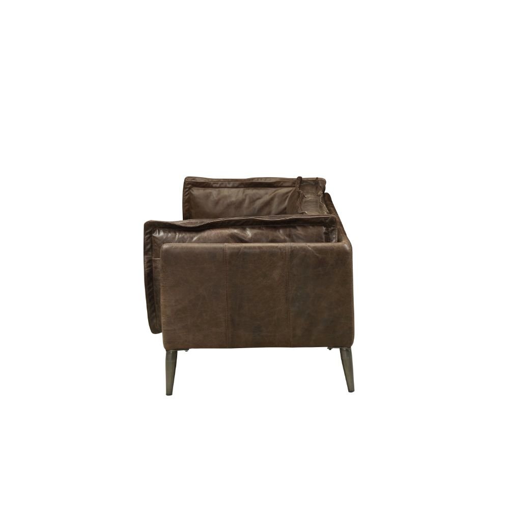 Porchester Sofa, Distress Chocolate Top Grain Leather