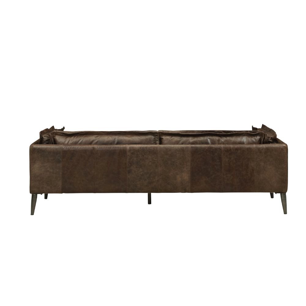 Porchester Sofa, Distress Chocolate Top Grain Leather