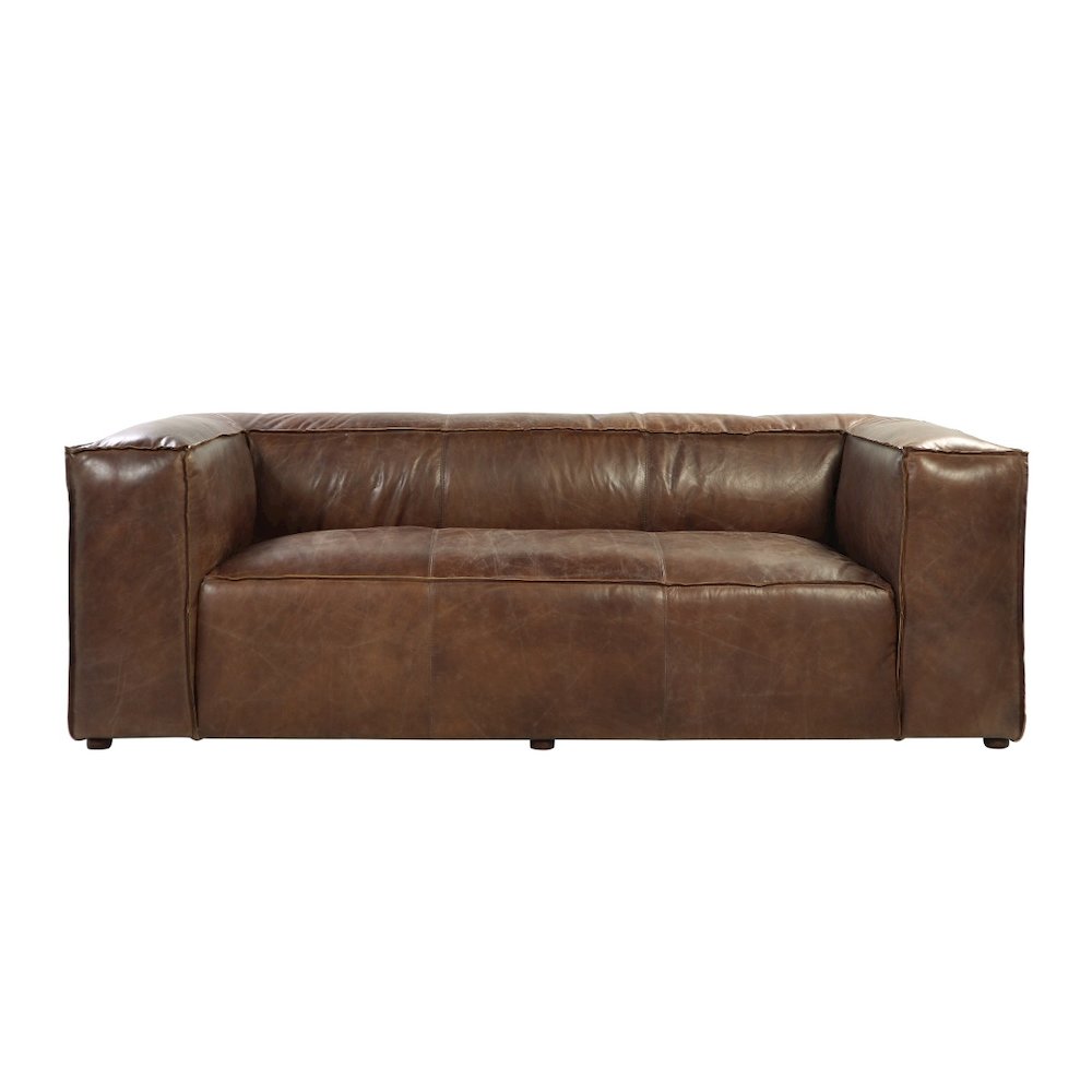 Brancaster Sofa, Retro Brown Top Grain Leather