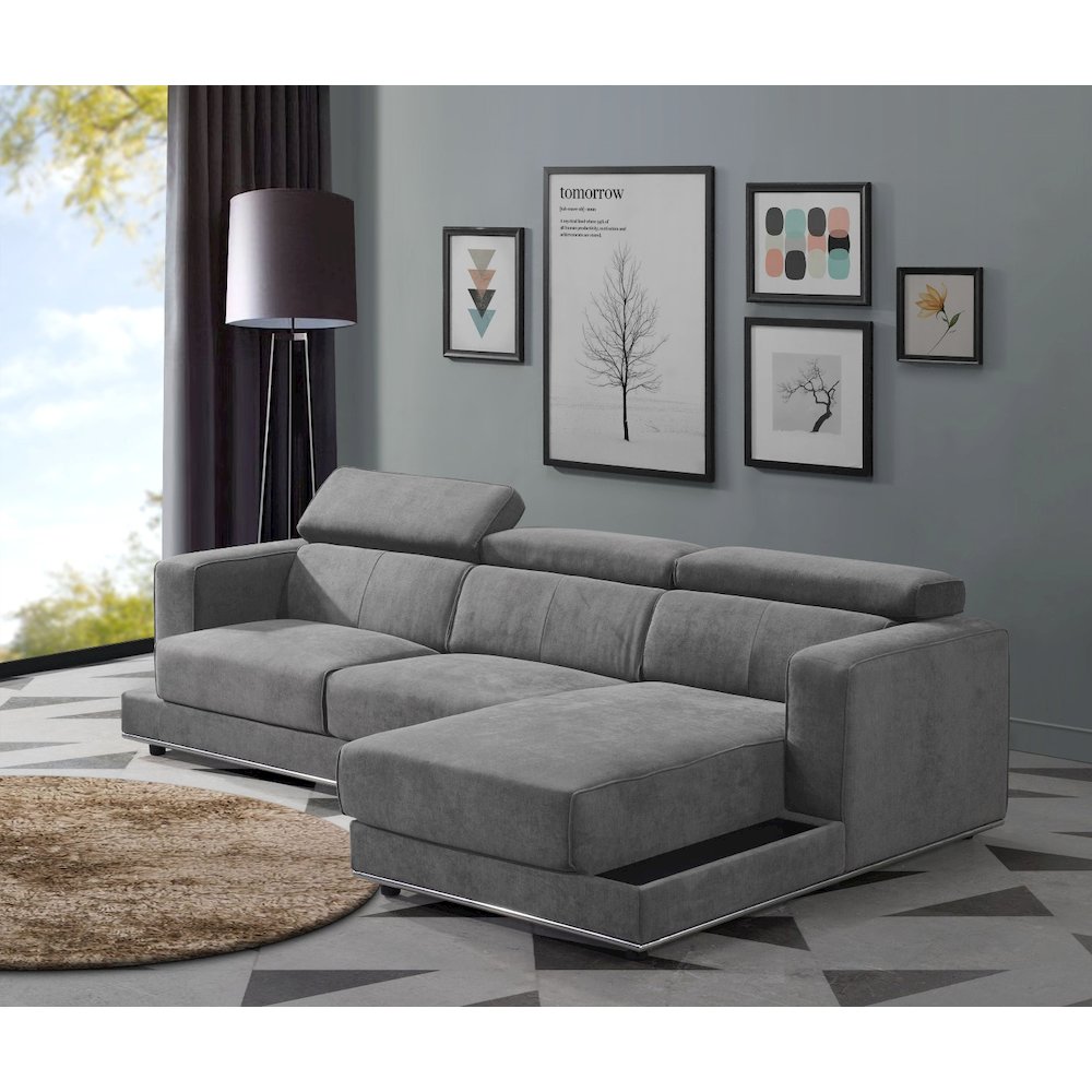 Alwin Modular - LF Sofa, Dark Gray Fabric