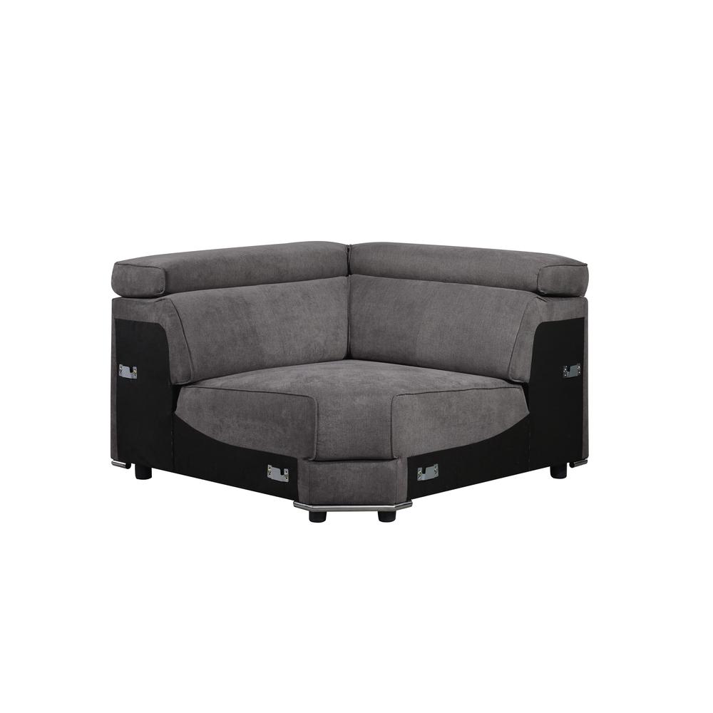 Alwin Modular - Wedge, Dark Gray Fabric