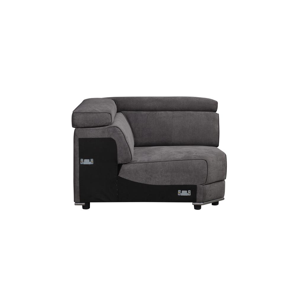 Alwin Modular - Wedge, Dark Gray Fabric