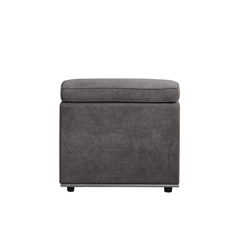 Alwin Modular - Armless Chair, Dark Gray Fabric