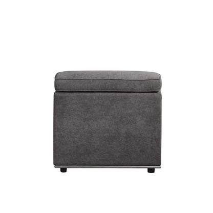 Alwin Modular - Armless Chair, Dark Gray Fabric