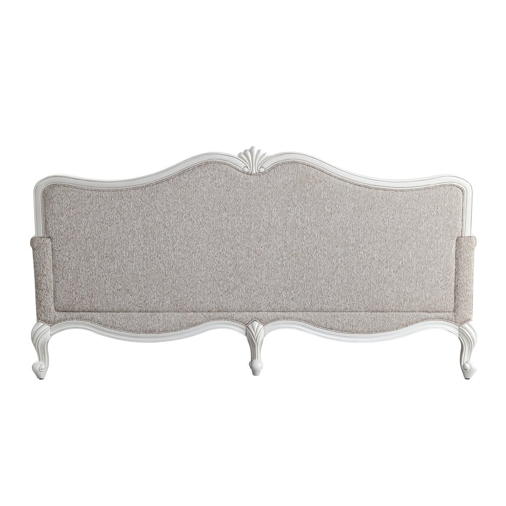 Ciddrenar Sofa w/5 Pillows, Fabric & White