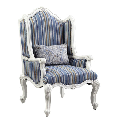 Ciddrenar Chair w/Pillow, Fabric & White
