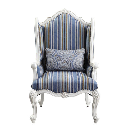 Ciddrenar Chair w/Pillow, Fabric & White