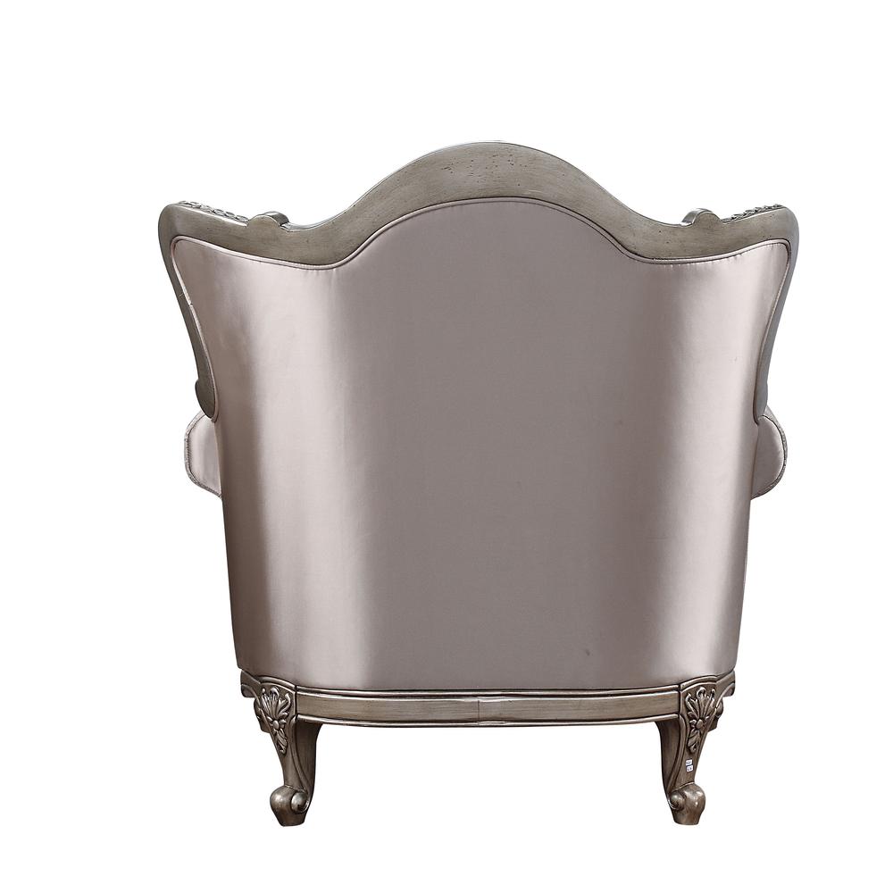 Jayceon Chair w/Pillow, Fabric & Champagne