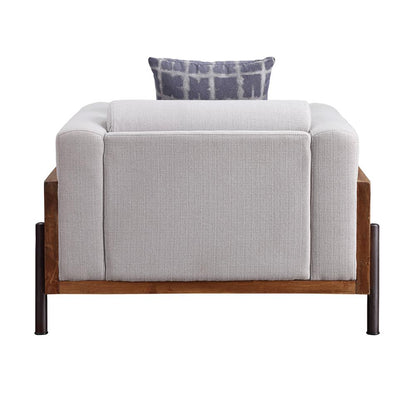 Pelton Chair w/Pillow, Fabric & Walnut
