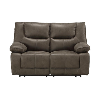 Harumi Power Motion Loveseat w/USB Port, Gray Fabric