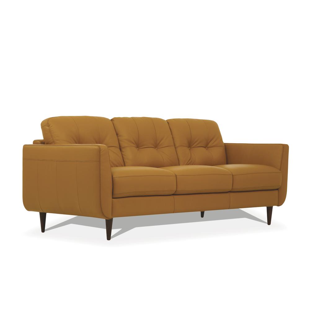 Radwan Sofa, Camel Top Grain Leather