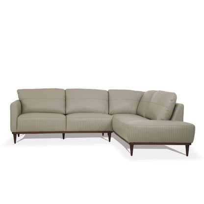 Tampa Sectional Sofa, Airy Green Top Grain Leather
