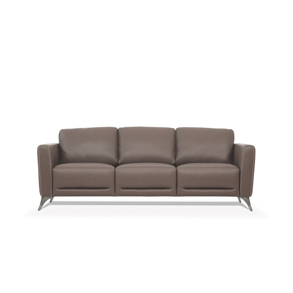 Malaga Sofa, Taupe Top Grain Leather