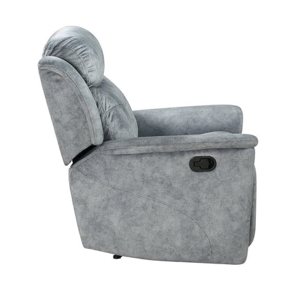 Mariana Motion Loveseat w/Console, Silver Gray Fabric