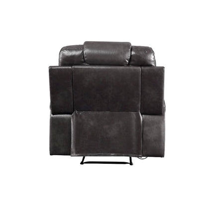 Braylon Motion Recliner, Magnetite Leatherette