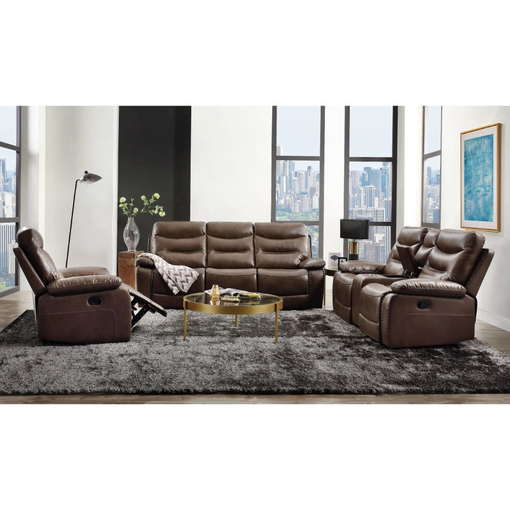 Aashi Motion Sofa, Brown LeatherGel Match