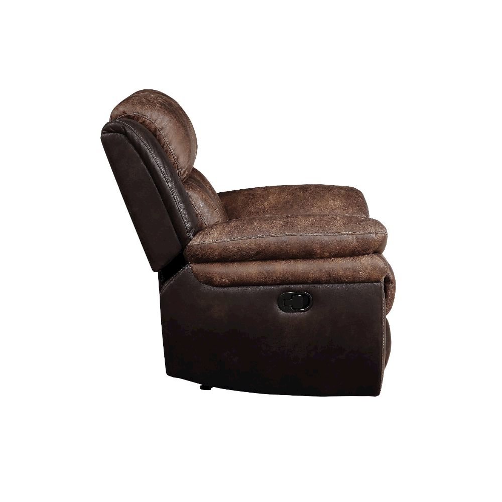 Jaylen Motion Loveseat w/Console, Toffee & Espresso Polished Microfiber