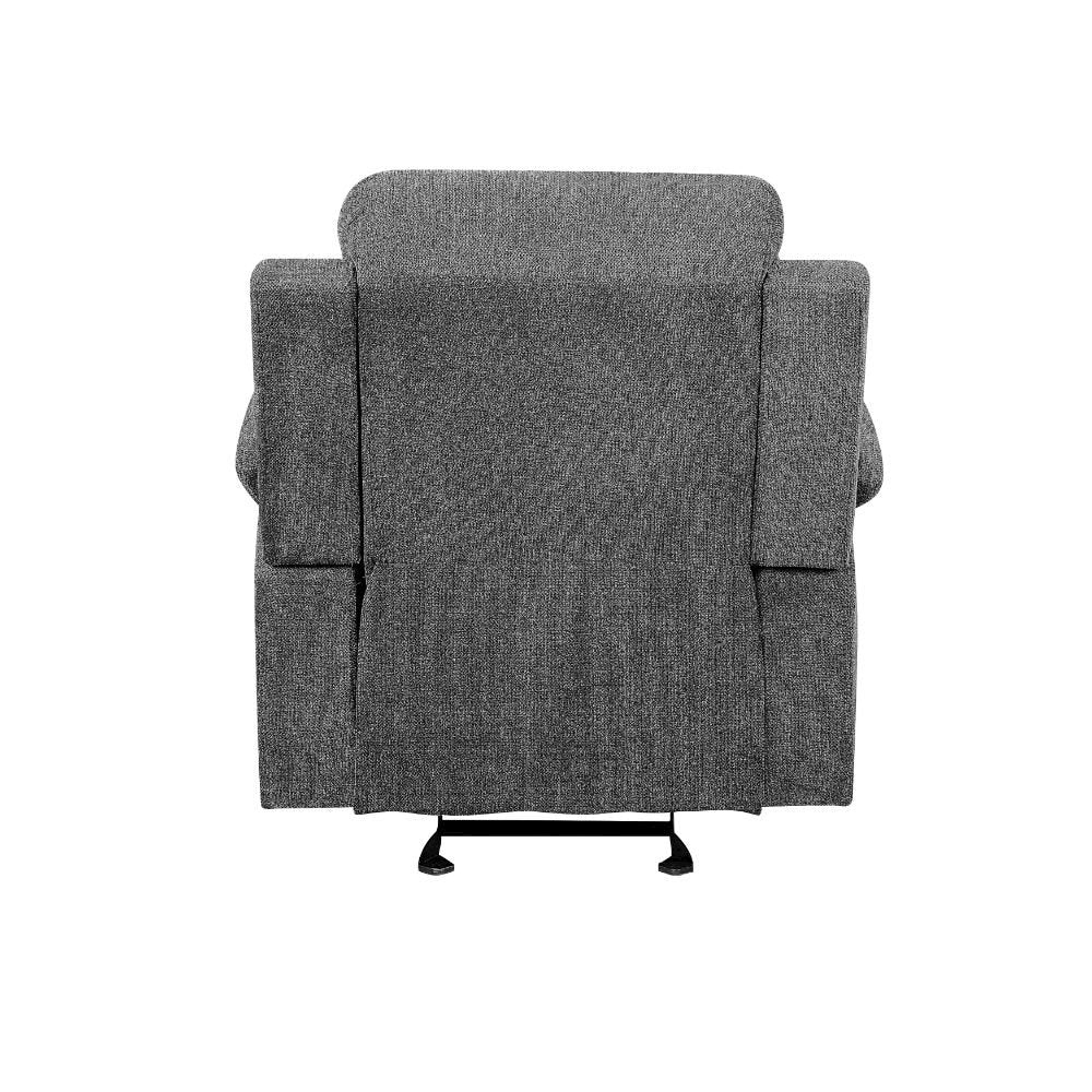 Kalen Motion Glider Recliner, Gray Chenille