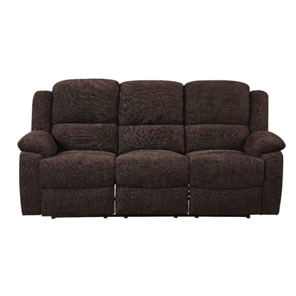 Madden Motion Sofa w/Drop Down Table, Brown Chenille