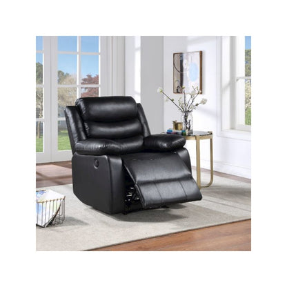 Eilbra Power Motion Recliner, Black Leatherette