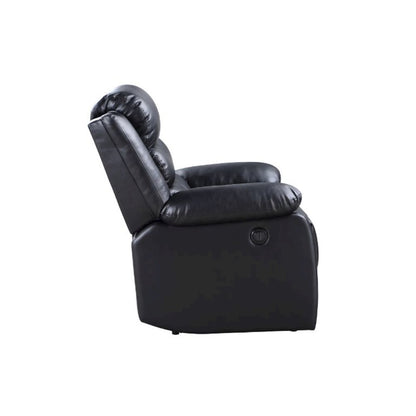 Eilbra Power Motion Recliner, Black Leatherette