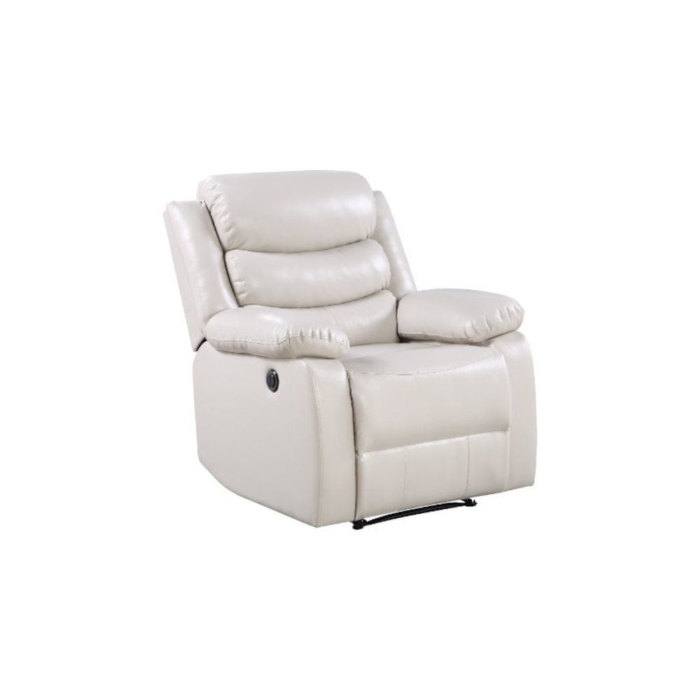 Eilbra Power Motion Recliner, Beige Leatherette