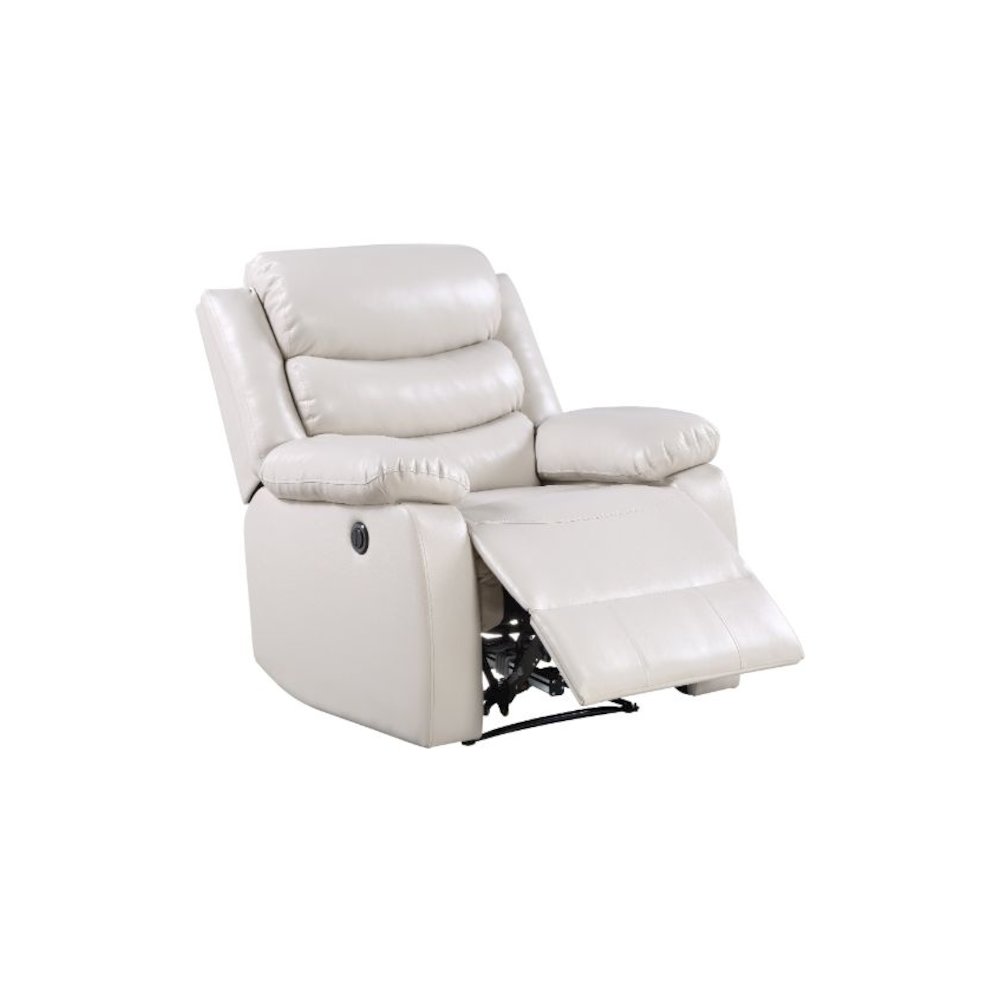 Eilbra Power Motion Recliner, Beige Leatherette