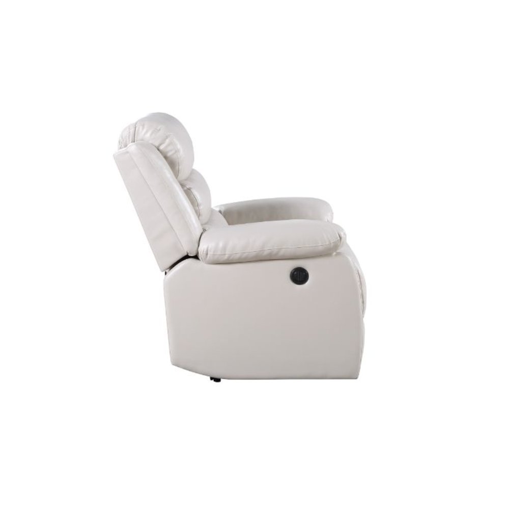 Eilbra Power Motion Recliner, Beige Leatherette