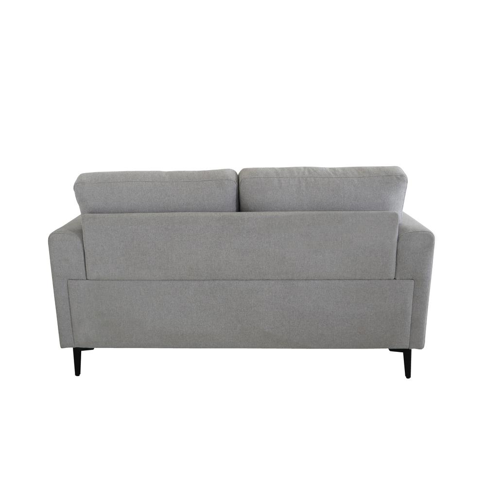 Kyrene Loveseat, Light Gray Linen