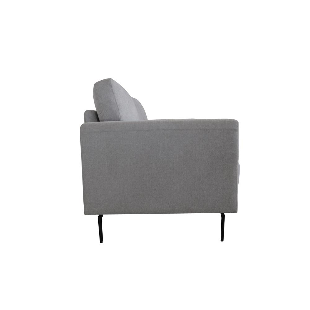 Kyrene Loveseat, Light Gray Linen