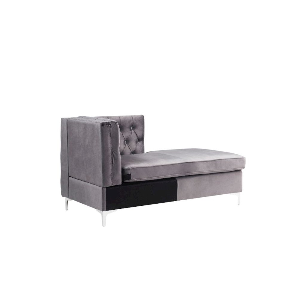 Jaszira Modular - Chaise, Gray Velvet