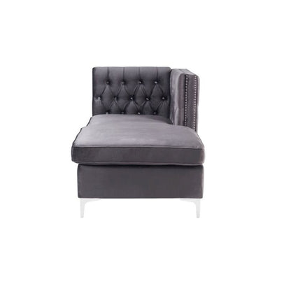 Jaszira Modular - Chaise, Gray Velvet