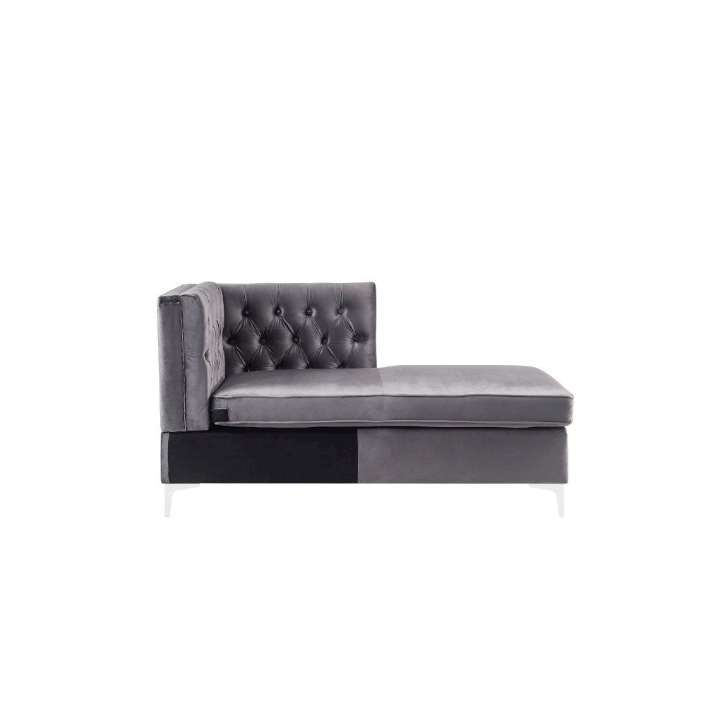 Jaszira Modular - Chaise, Gray Velvet