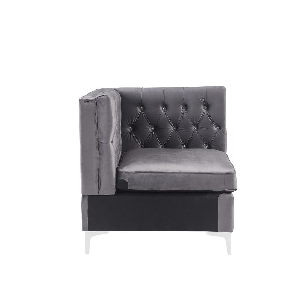 Jaszira Modular - Wedge, Gray Velvet