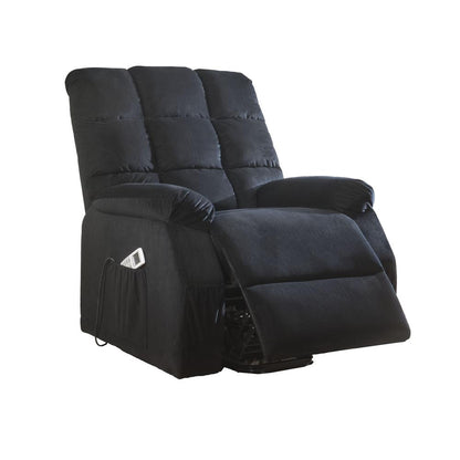 Ipompea Recliner w/Power Lift & Massage, Gray Velvet