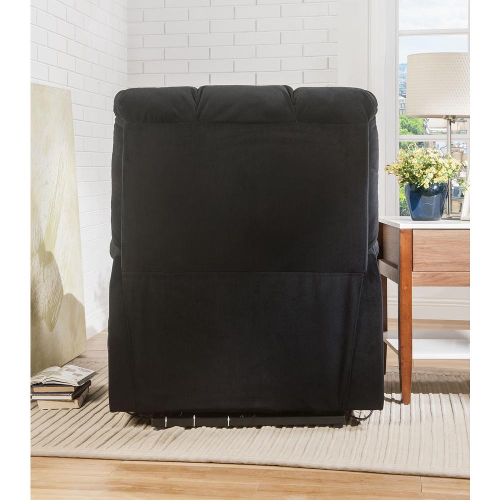 Ipompea Recliner w/Power Lift & Massage, Gray Velvet