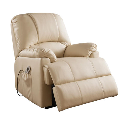 Ixora Recliner w/Power Lift & Massage, Black Leatherette