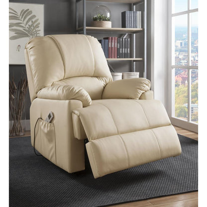 Ixora Recliner w/Power Lift & Massage, Black Leatherette