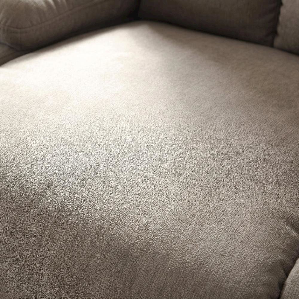 Velvet-Upholstered Manual Recliner Chair, Latch Handle, Gray Velvet