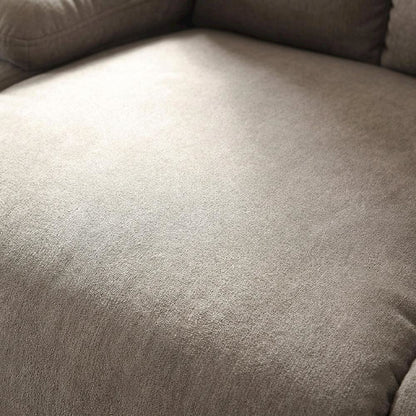 Velvet-Upholstered Manual Recliner Chair, Latch Handle, Gray Velvet