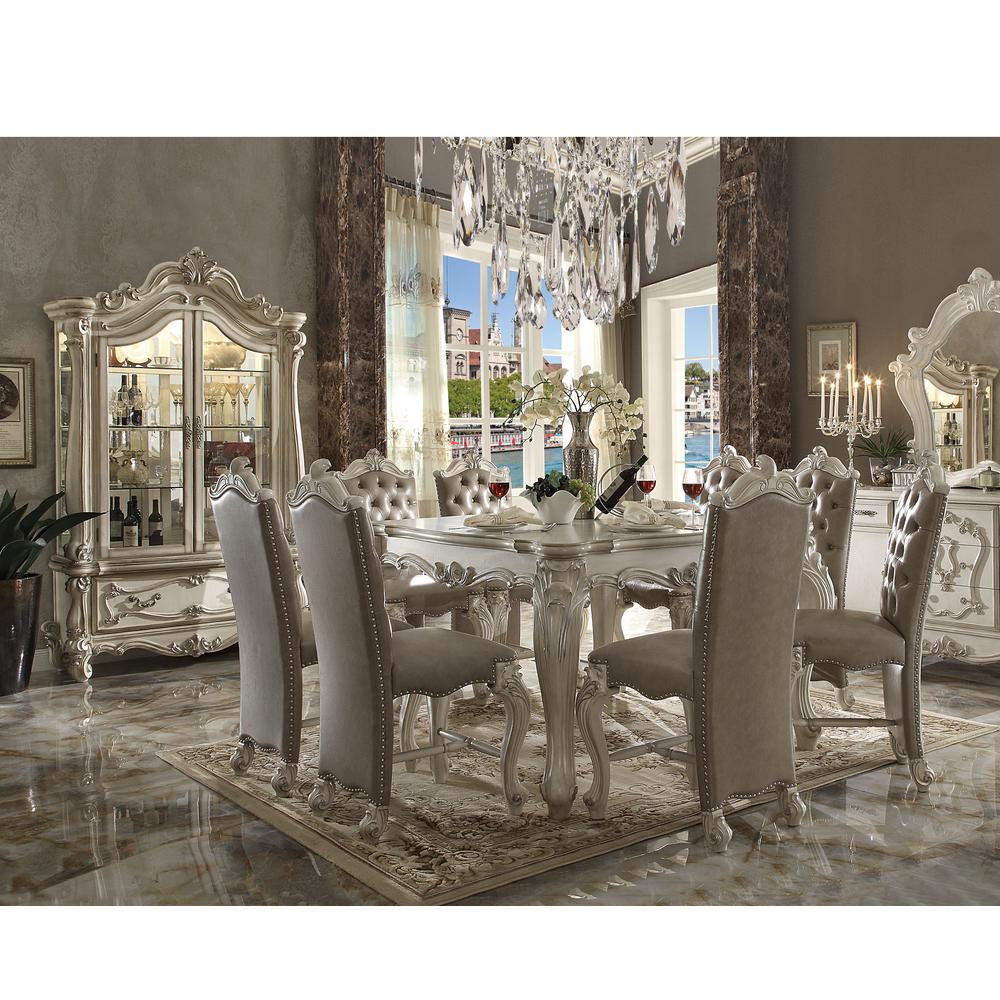Versailles Counter Height Table, Bone White
