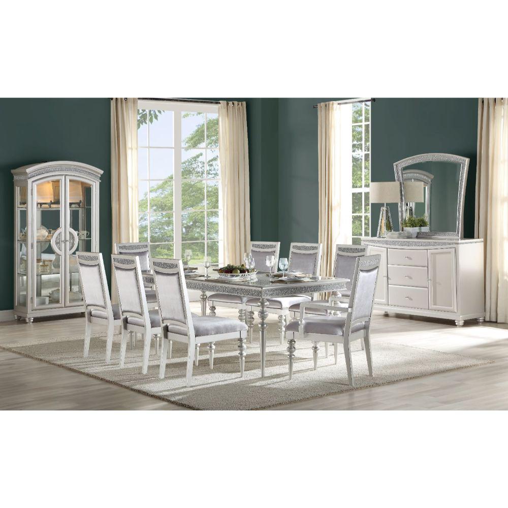Maverick Dining Table, Platinum