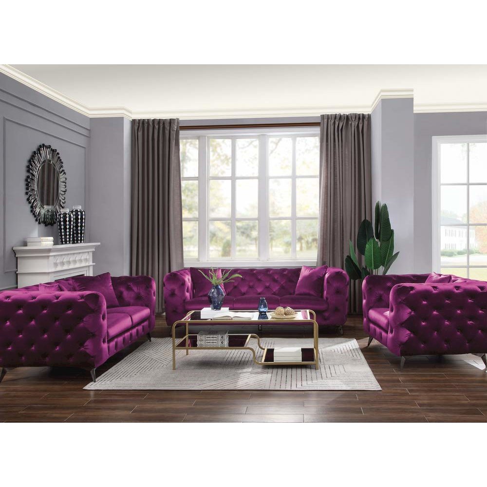 Atronia Chair Purple Velvet