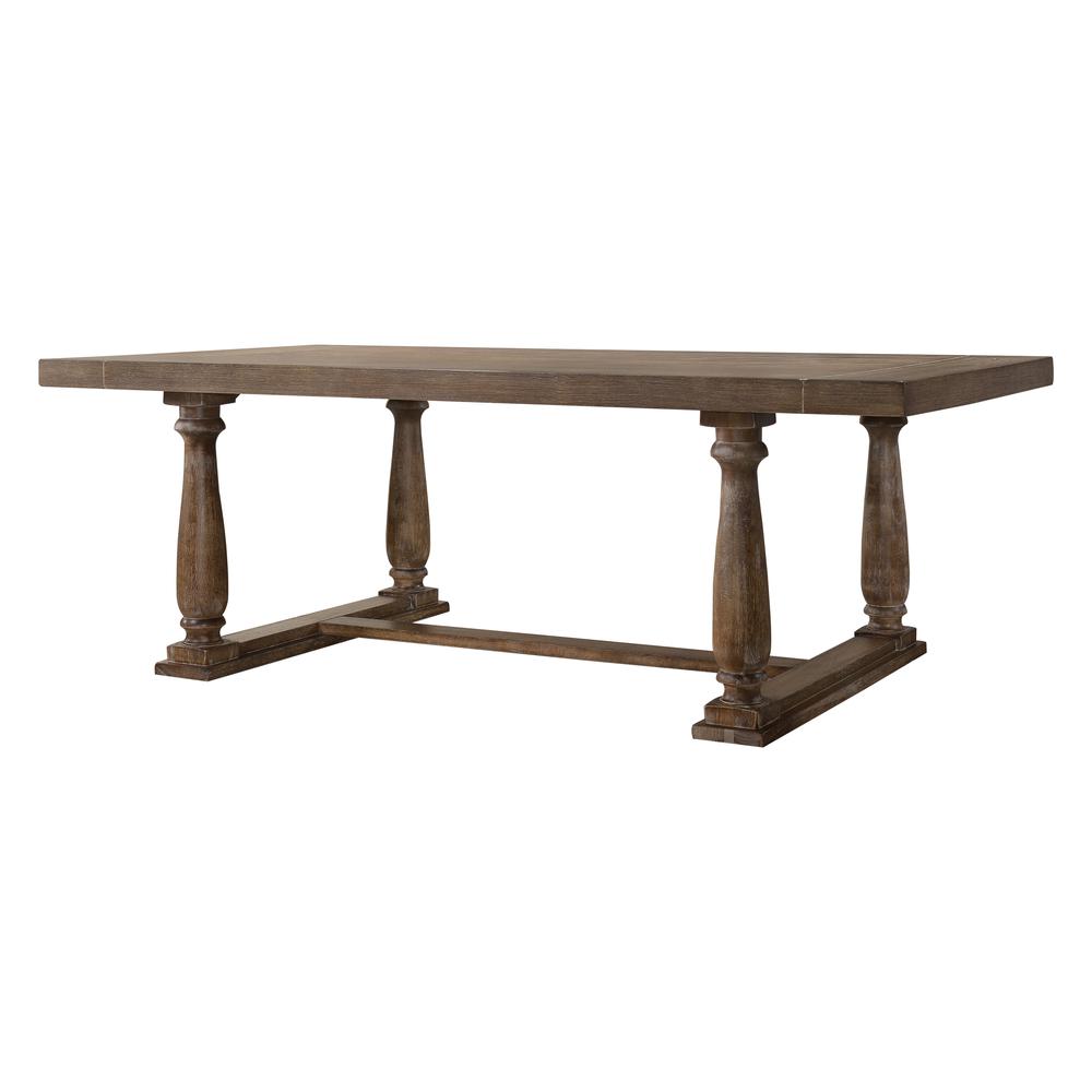 Bernard Dining Table, Weathered Oak