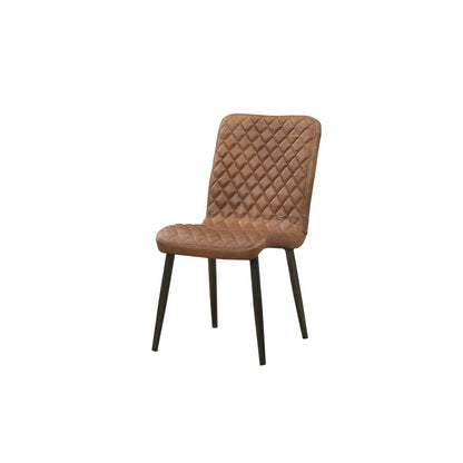 Millerton Side Chair (Set-2), Vintage Chocolate Top Grain Leather