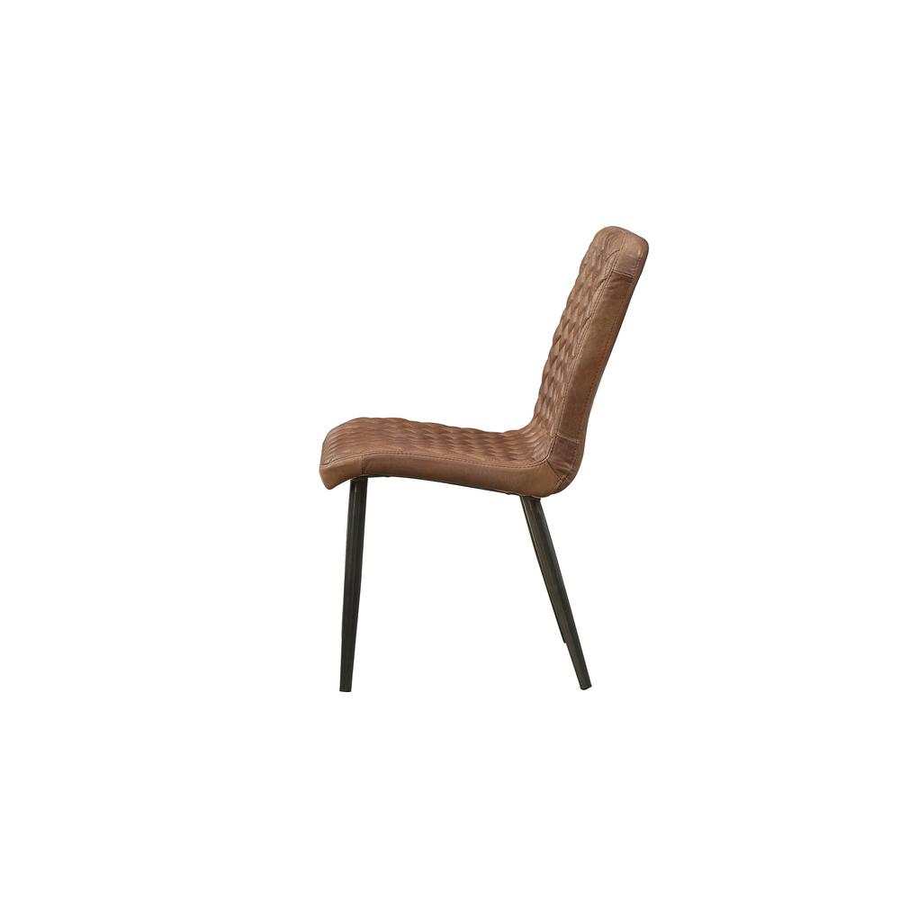 Millerton Side Chair (Set-2), Vintage Chocolate Top Grain Leather