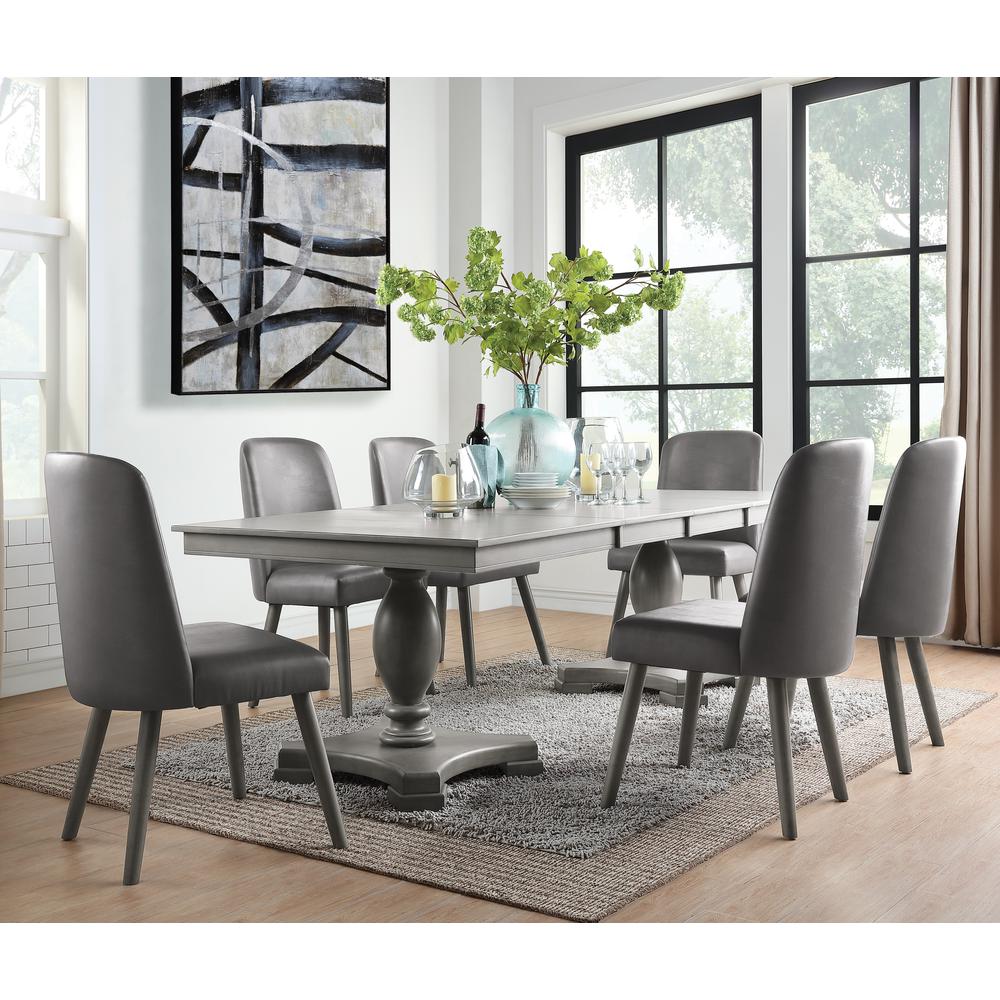 Waylon Dining Table, Gray Oak