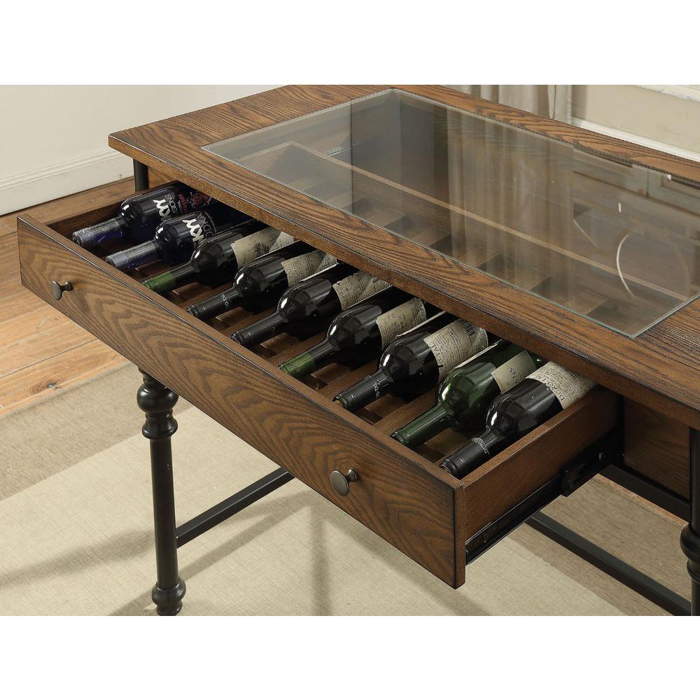 Jalisa Counter Height Table, Walnut & Black